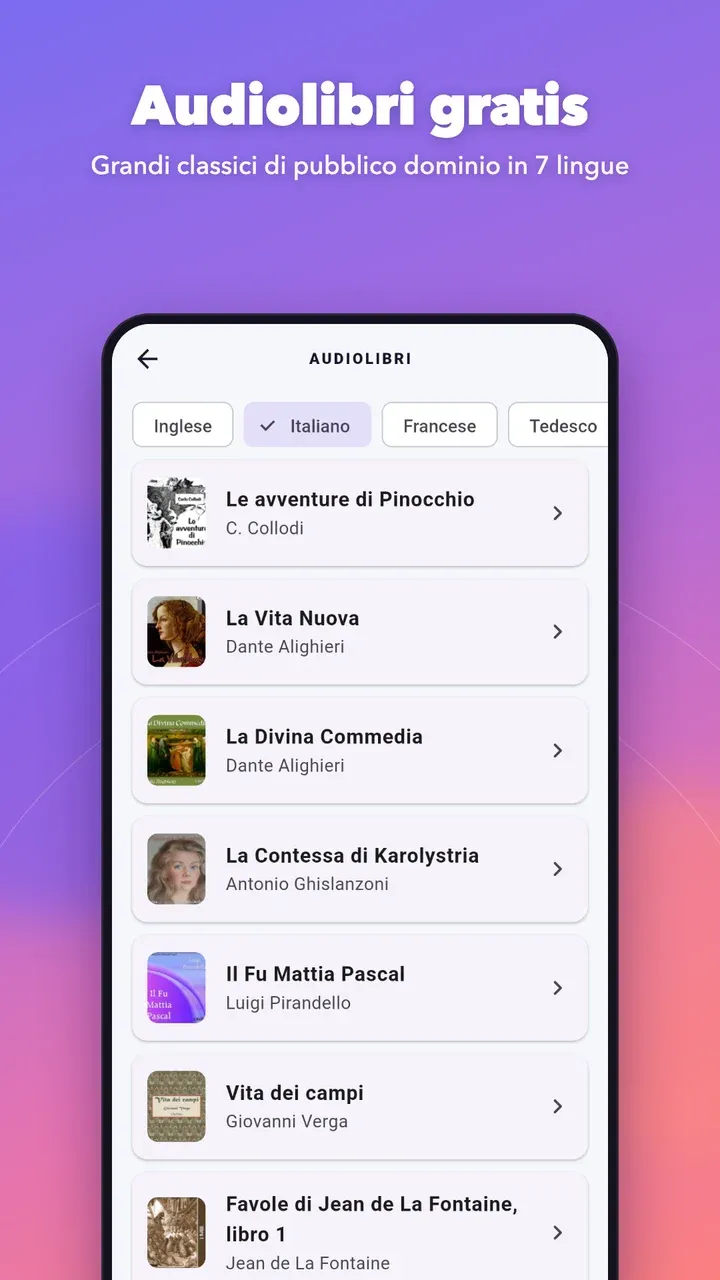 Gli audiolibri gratuiti